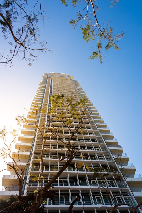 Skyscraper on Rothschild Blvd, Israel. Skyscraper on Rothschild Blvd, Israel