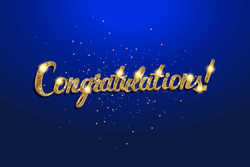 Gratulationsbanderoll royaltyfri illustrationer