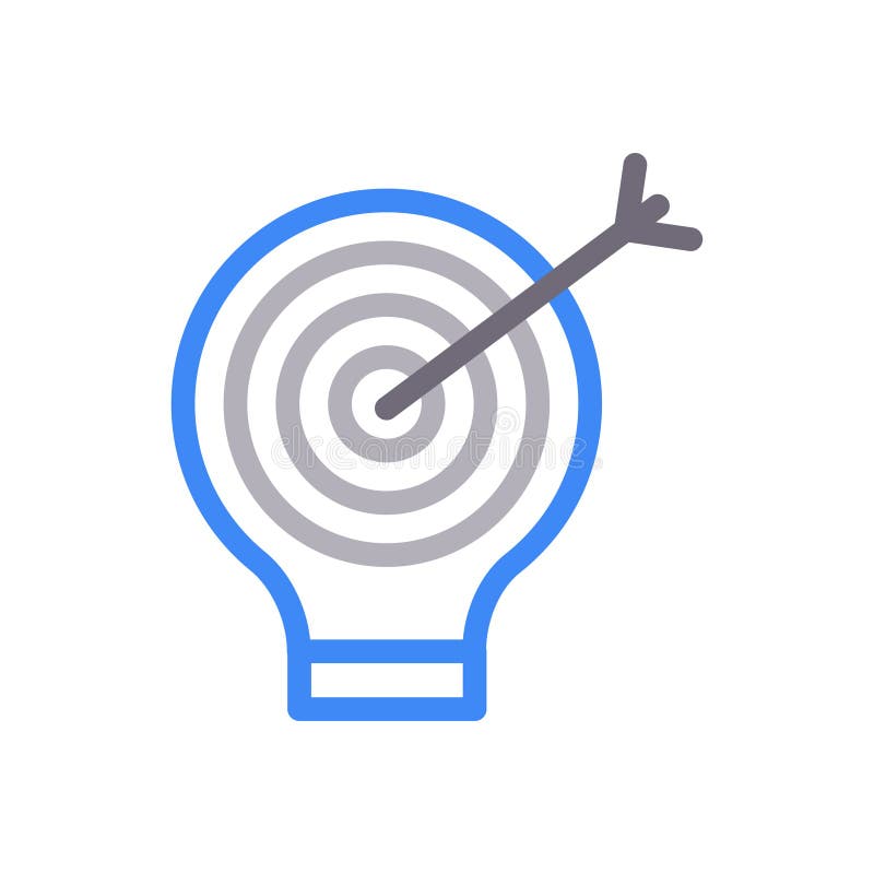 Gratwanderung Symbol des Ideenvektors stock abbildung