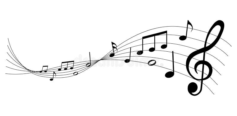 Graue Noten Auf Weissem Hintergrund Mit Klettverschluss Vektor Abbildung Illustration Von Musik Taste 167774636