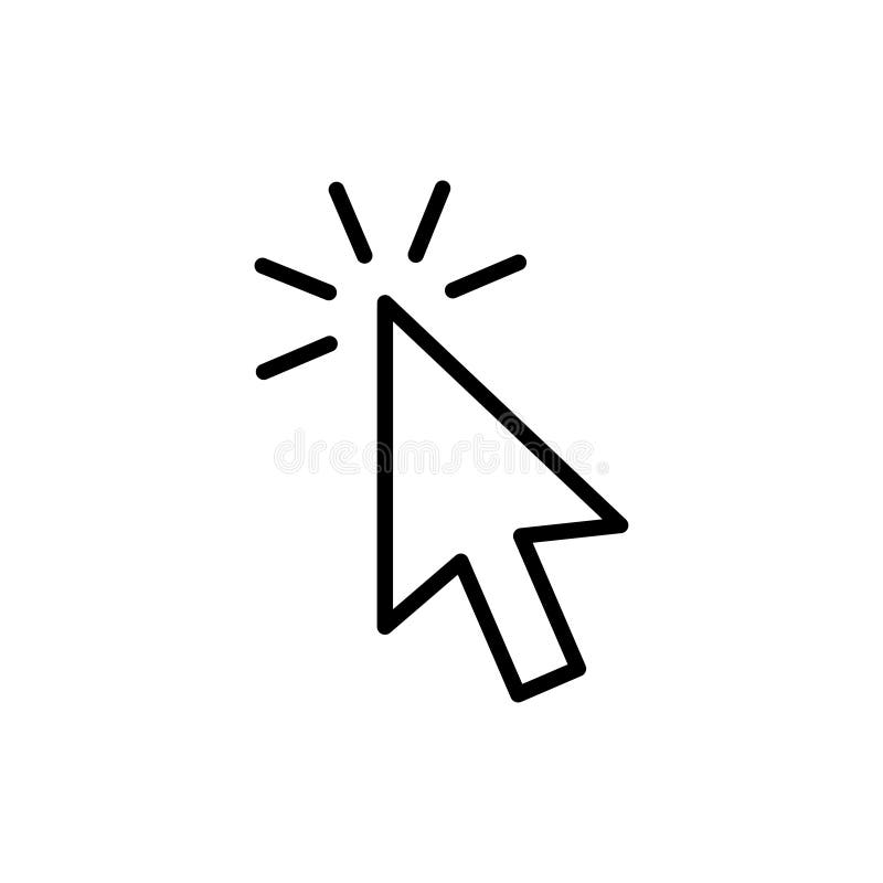 Graue Pfeilikonen des Computermausklick-Cursors eingestellt und Ladenikonen Cursor-Ikone Auch im corel abgehobenen Betrag vektor abbildung