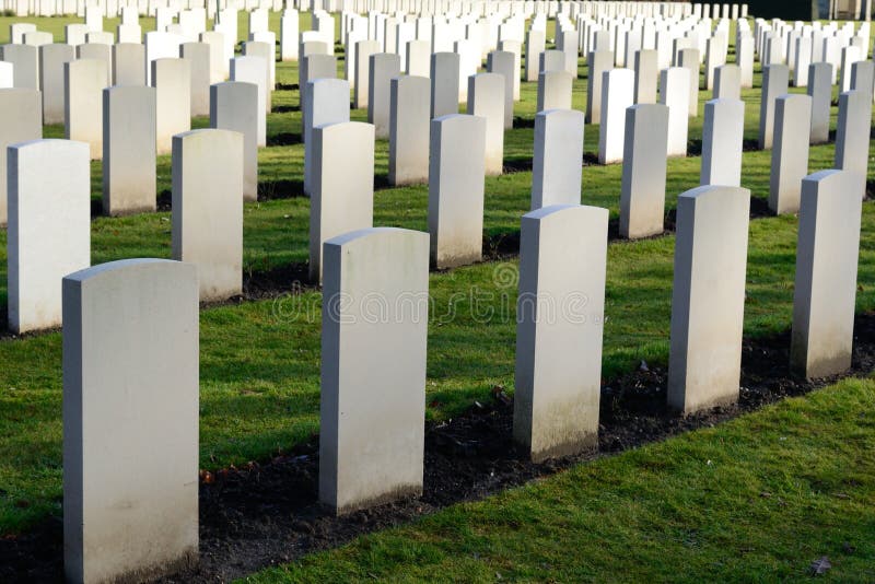 Grave Stones of Soldiers of the First World War Stock Image - Image of ...