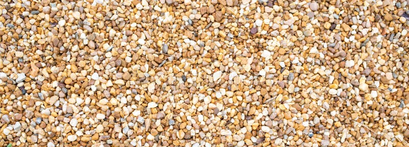 Gravel background pea rock texture banner