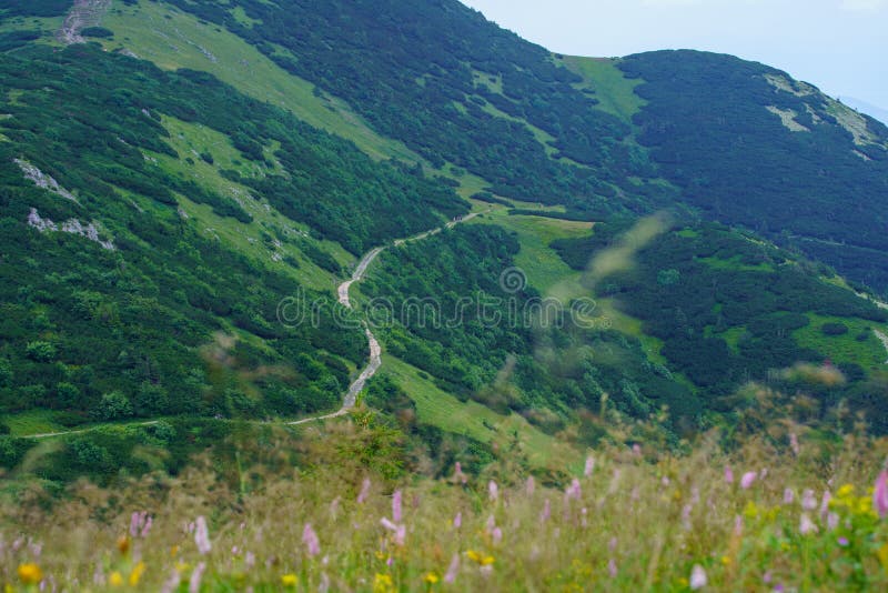 Štěrkové turistické stezky v Tatrách na Slovensku