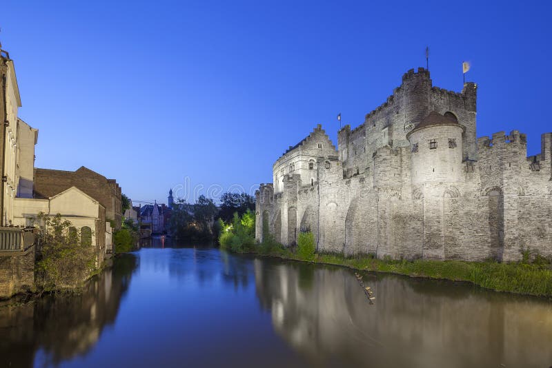 Gravensteen castle, Ghent, Belgium royalty free stock photos Gravensteen castle, Ghent, Belgium royalty free stock photos