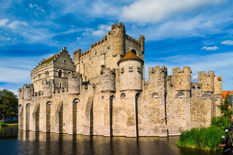 Gravensteen в Генте, Бельгии стоковое изображение rf Gravensteen в Генте, Бельгии стоковое изображение rf