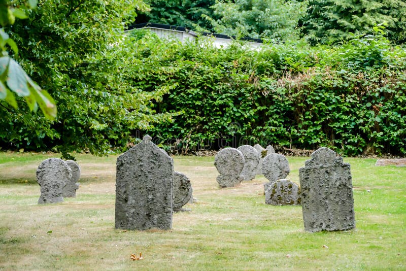 Gravestone in Cemetery, in Sweden Scandinavia North Europe Stock Image ...