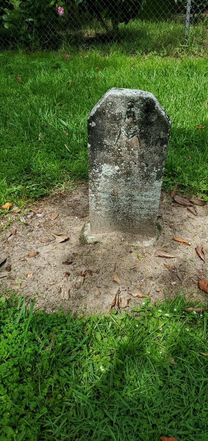 Gravestone at Oak Hill Cemetery in Florida stock image