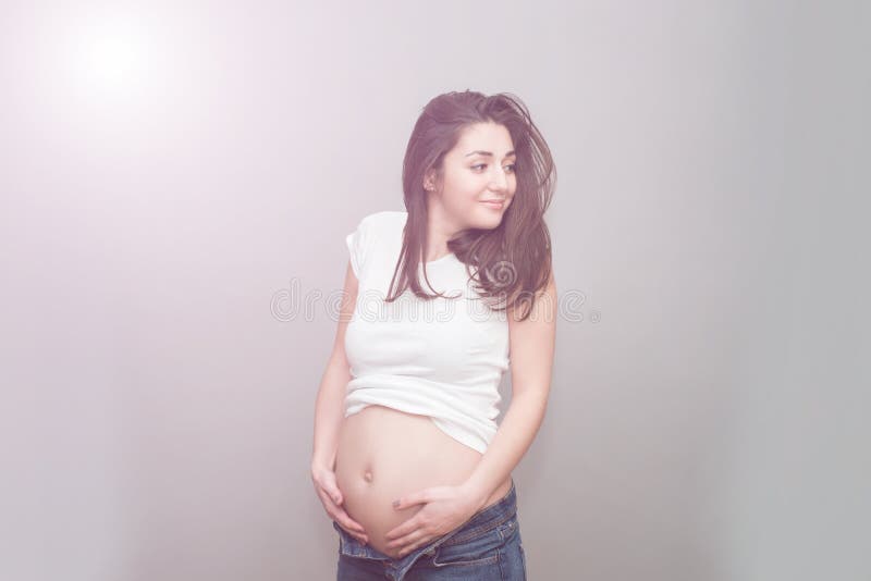 gravid nakna flickor