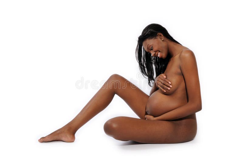 Pregnant girl on white background. Pregnant girl on white background