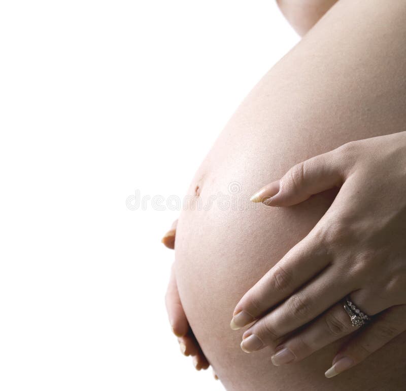 Young female in thrid trimester of pregnancy. Young female in thrid trimester of pregnancy.