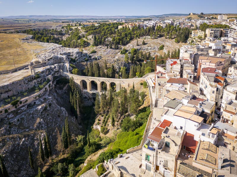 Gravina in Puglia Italy. arkivfoto