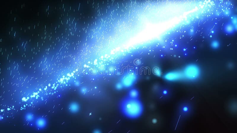 Gravitation. Tech backround. Abstract space background with motion particles. stock illustration