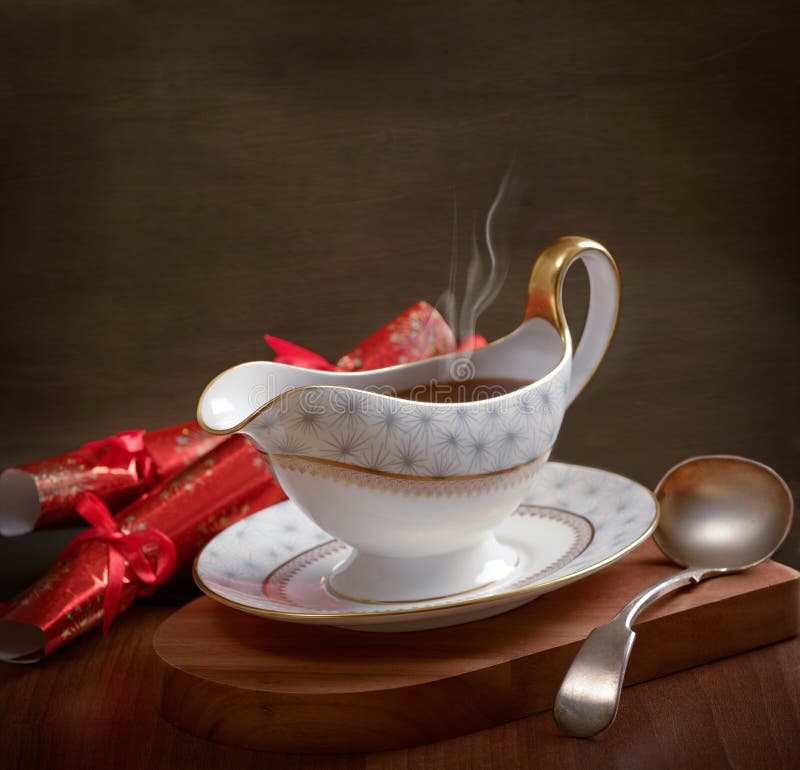 Gravy Boat stock photo. Image of sauce, steam, xmas, christmas 33471320