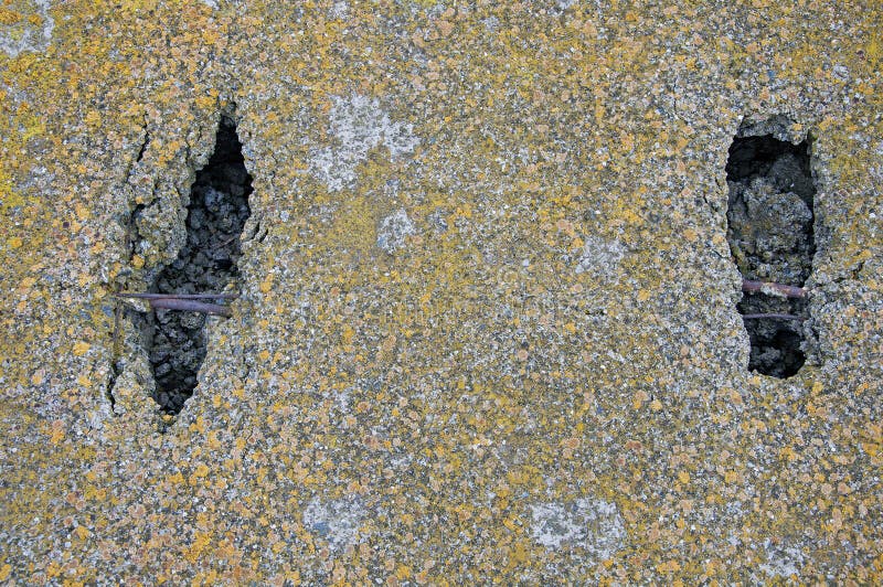 Concrete Slabs with Holes. Texture and Background of Concrete Stock ...