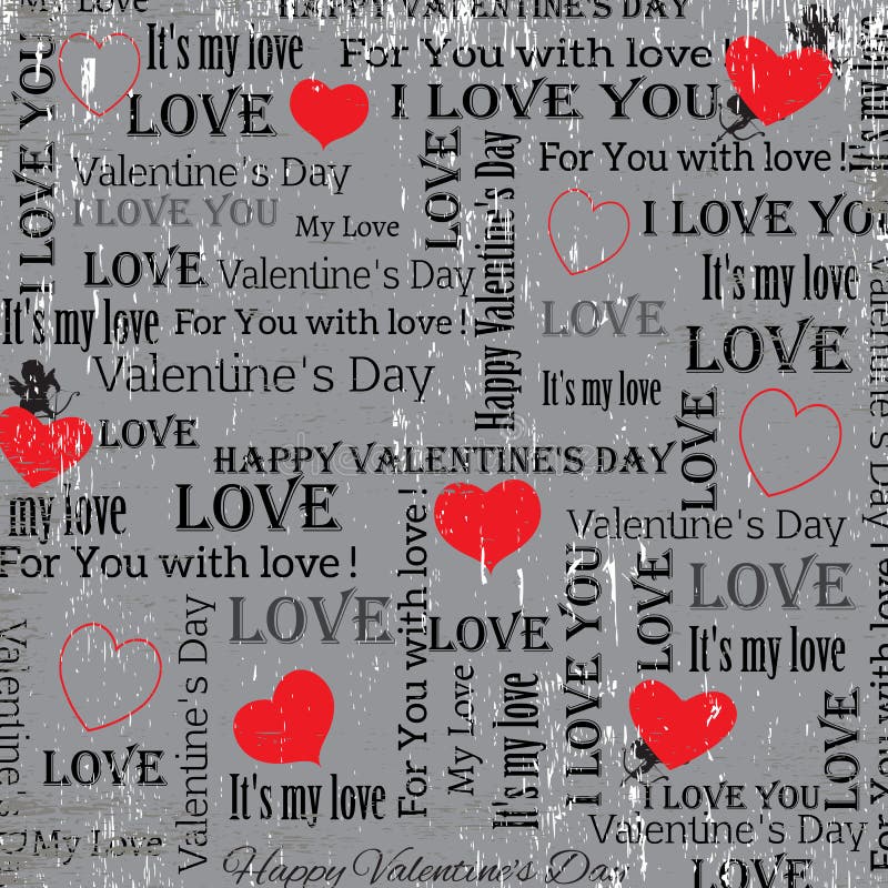 Gray background to the Valentine s Day. vintage. Set 5. Vector