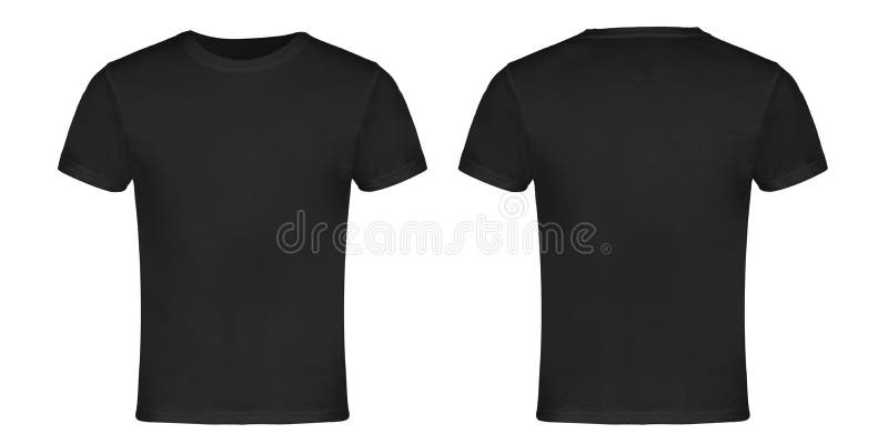 Gray Blank T-shirt Front and Back Stock Image - Image of shape ...