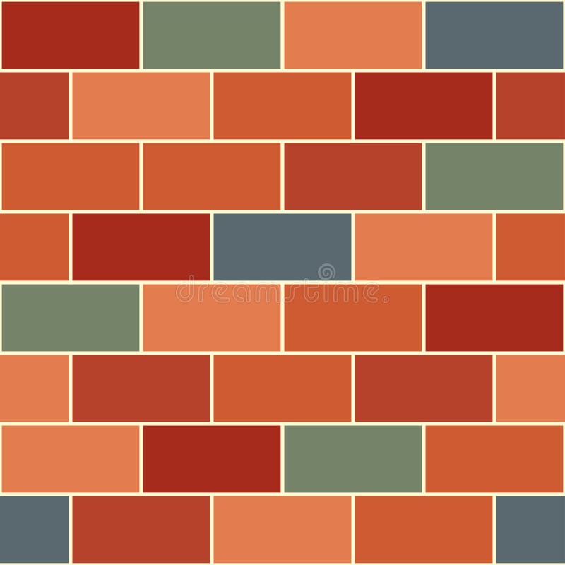 Gray Brick Wall Seamless Background vert orange rouge illustration de vecteur Gray Brick Wall Seamless Background vert orange rouge illustration de vecteur