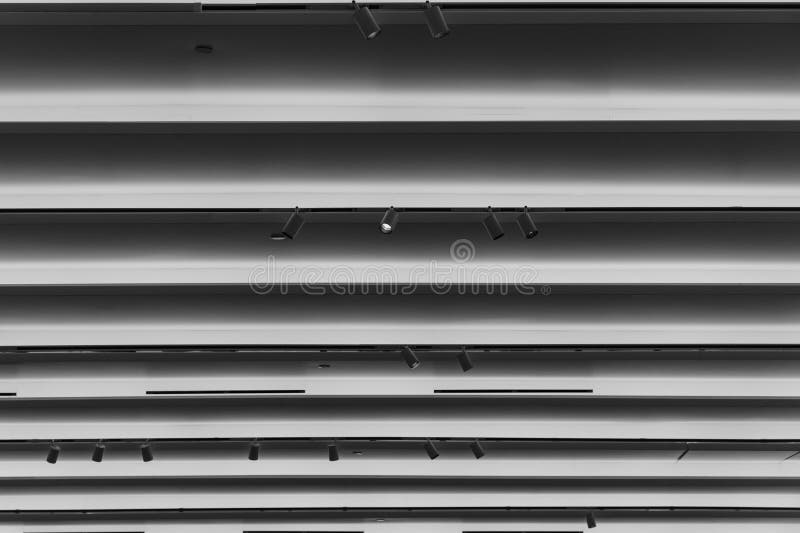 Gray Ceiling with Track LED Lights. Stock Image Image of ceiling