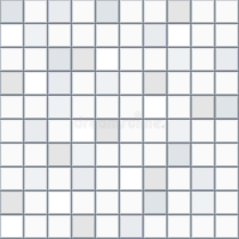 Shiny Seamless White Tiles Texture Stock Illustrations 619 Shiny