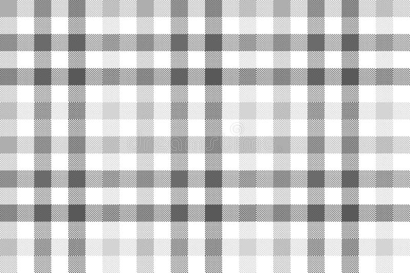 Gray Check Plaid Seamless Pattern Stock Vector - Illustration of