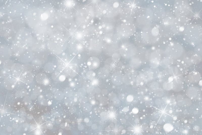 Gray Christmas Background With Snwoflakes, Bokeh et étoiles, couleur bleue photo libre de droits Gray Christmas Background With Snwoflakes, Bokeh et étoiles, couleur bleue photo libre de droits