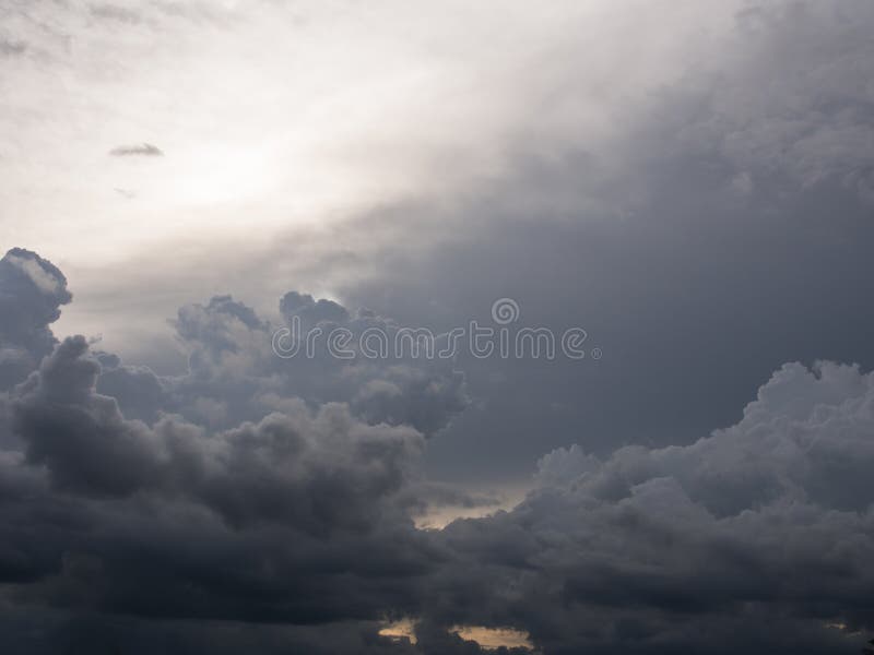 Gray Clouds before a Big Rain