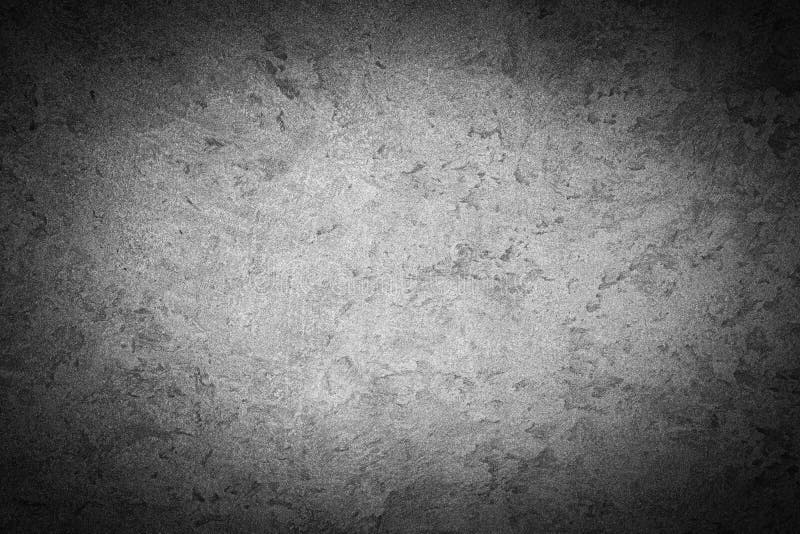 Gray Decorative Plaster Texture with Vignette. Abstract Grunge ...