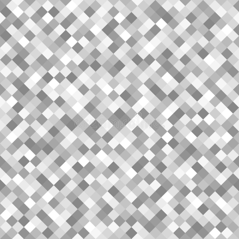 Gray Diamond Pattern with Stars. Seamless Vector Stock Vector