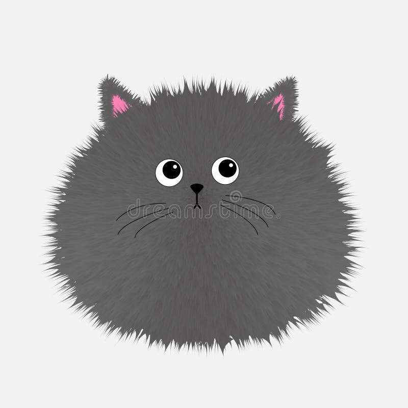 Black Cat Head Round Face Icon Cute Cartoon Character Kitty Whisker Baby  Pet Collection Funny Kitten White Background Isolated Flat Design Stock  Illustration - Download Image Now - iStock