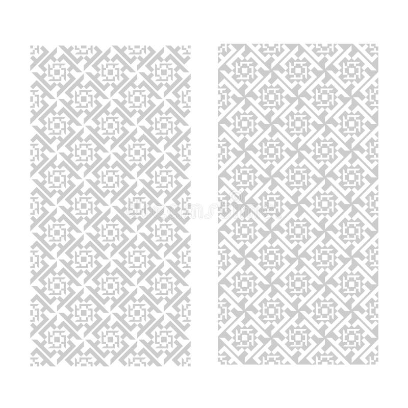 Gray geometric diamond wind turbine normal and inverse pattern abstract seamless vector background vector illustration