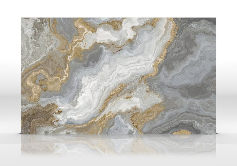Gray and Gold Marble Pattern Stock Illustration Illustration of