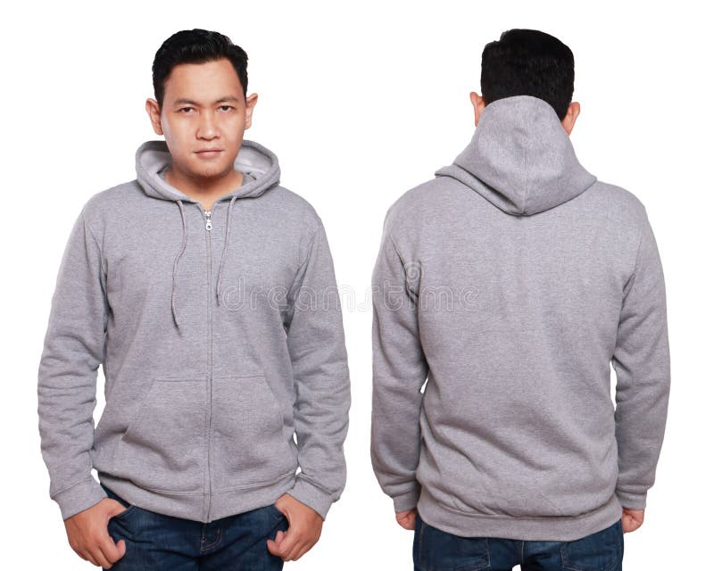 Download Gray Hoodie Mock up stock image. Image of hoodie, blank ...