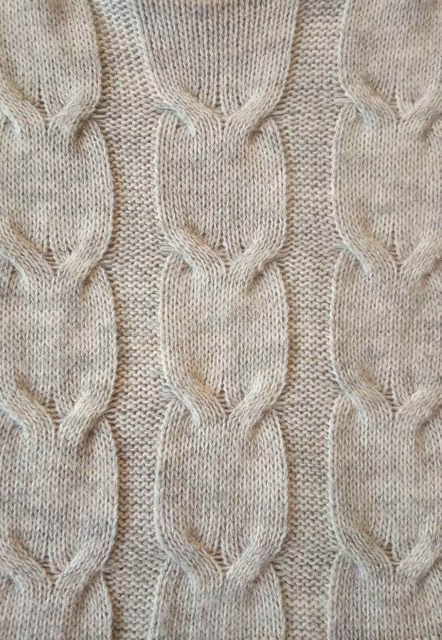 Gray Knit Pattern with Irish Cables Stock Image Image of aran, design