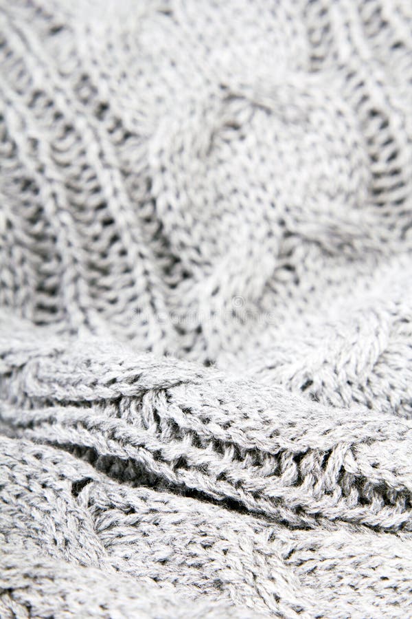 Gray knit texture stock photo. Image of pattern, thick - 46962262