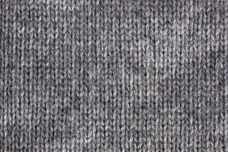 Gray Knitted Horizontal Textured Background Stock Image Image of