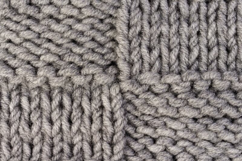 Knitting. Gray Knitted Pattern Background or Knit Fabric Texture ...