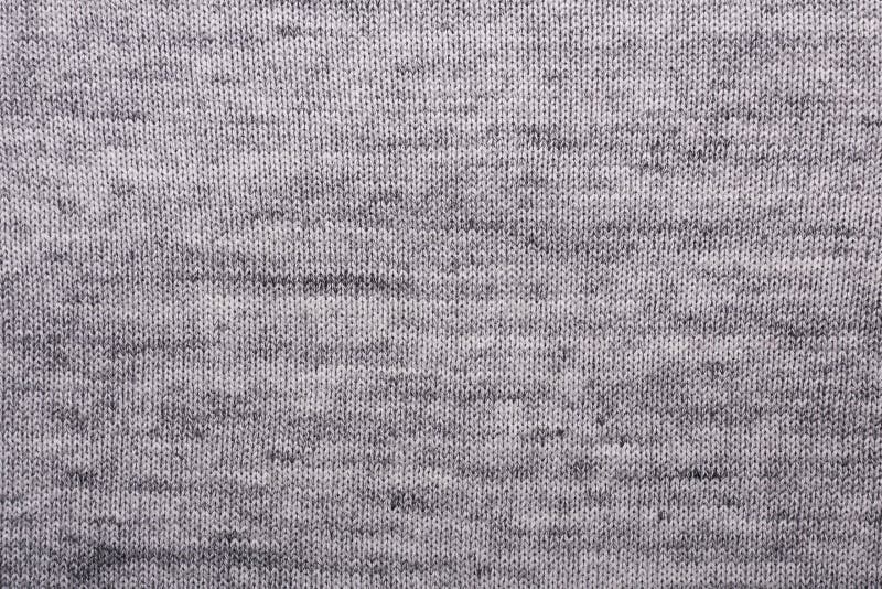 Gray Knitting Wool Texture Background Crocheted Fabric Texture Top View