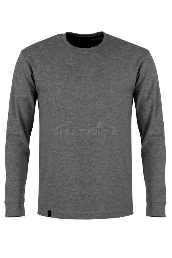 Gray long sleeve t-shirt stock photo. Image of ghost - 92464926