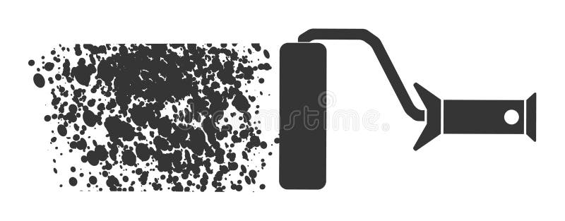 Gray Paint Alphabet and Numbers Vector Stock Vector Illustration of