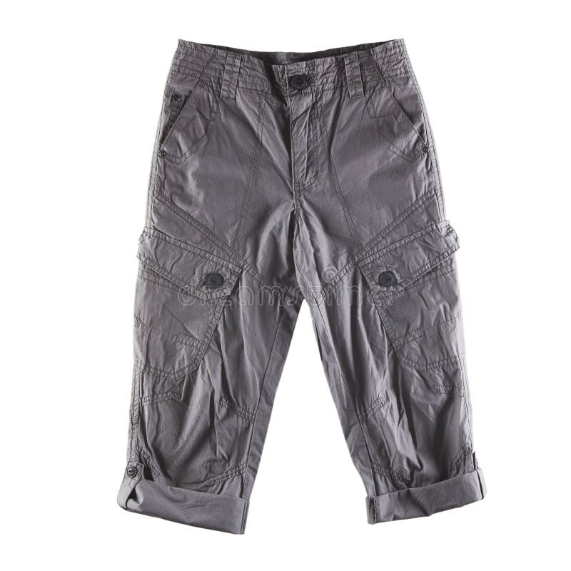 Gray pants isolated stock image. Image of apparel, garment - 29488945