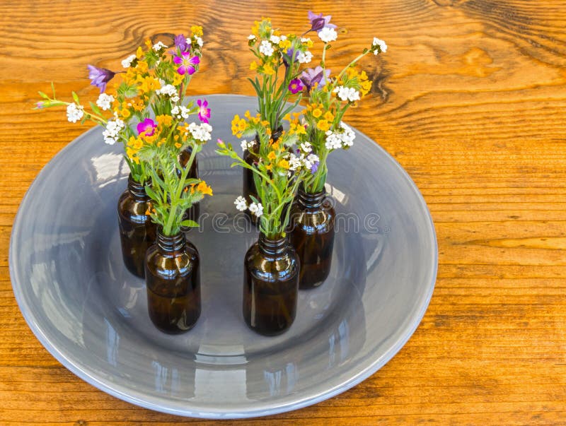Gray Plate Vases Flowers Table Stock Photos Free & RoyaltyFree Stock