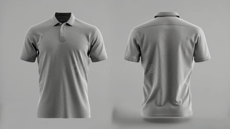 Classic Polo Shirt Front Charcoal Grey Polo T Shirt Gray Polo