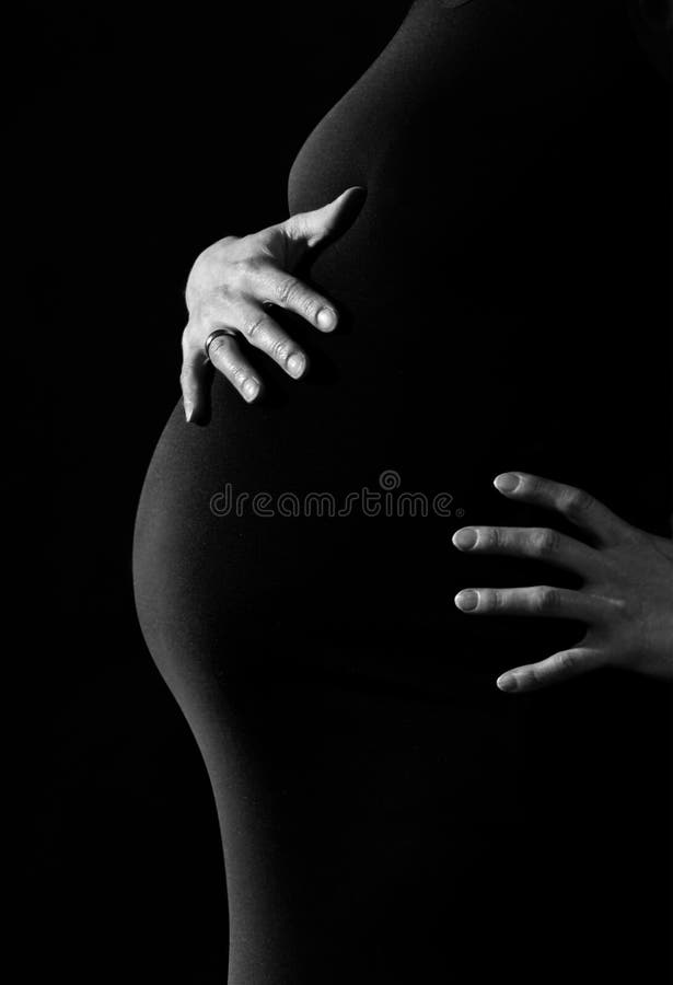 Gray Scale Photo Of A Pregnant Woman Free Public Domain Cc0 Image