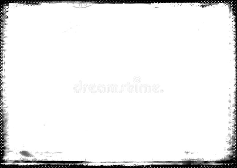 Gray-scale photographic border stock illustration