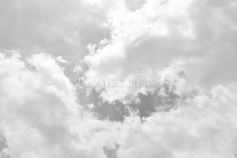 Gray Sky with White Clouds. Beautiful Sky Background and Wallpaper