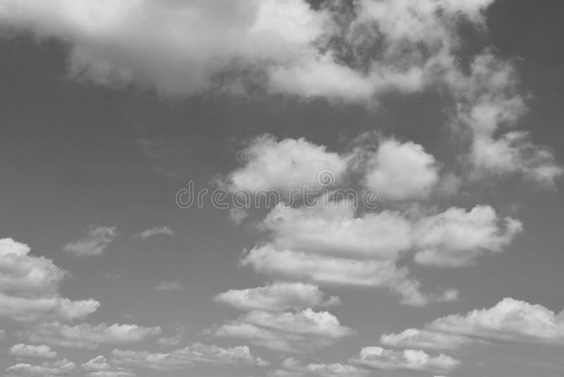 Gray Sky with White Clouds. Beautiful Sky Background and Wallpaper. Stock Image Image of fall
