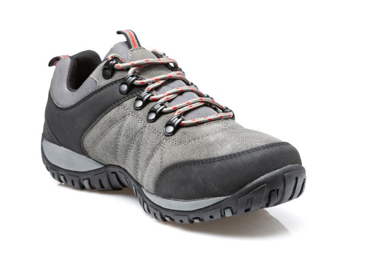 Gray Sneaker for Rough Terrain, Concept, on a White Background Stock ...