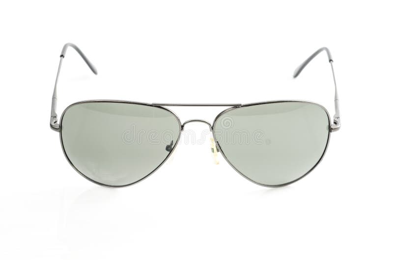 Gray Sunglasses Isolated on White. Stock Photo Image of isolated