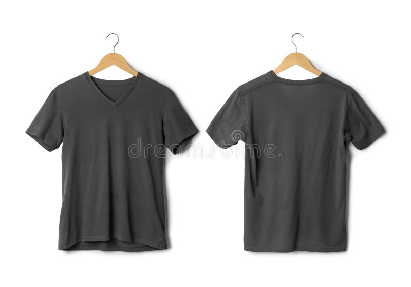 Black Oversize T Shirt Mockup Hanging Isolated on White Background with ...